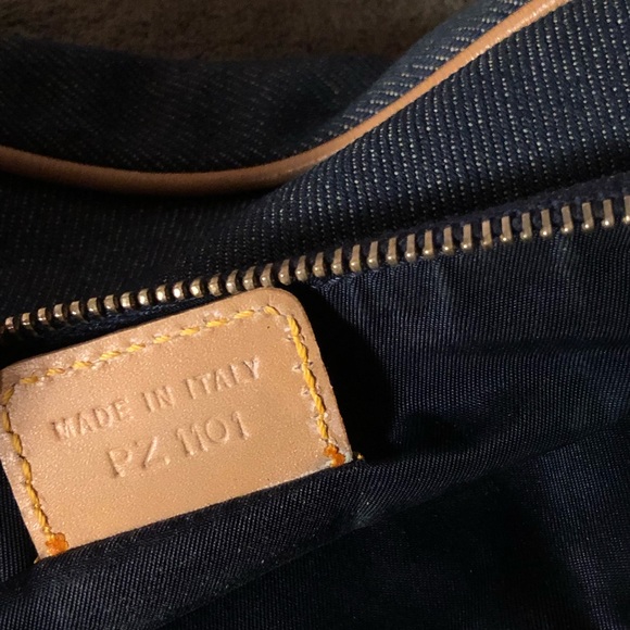 CHRISTIAN DIOR F/W 01 Mini Saddle Bag in Dark Blue Denim - Picture 9 of 10